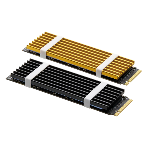 Chladič SSD pro stolní počítač 7 x 2,2 cm s tepelnou silikonovou podložkou Tloušťka 0,3 cm Pasivní chlazení pro M.2 disky