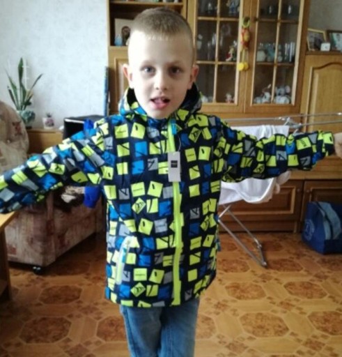 Chlapčenská bunda so vzorom J1313