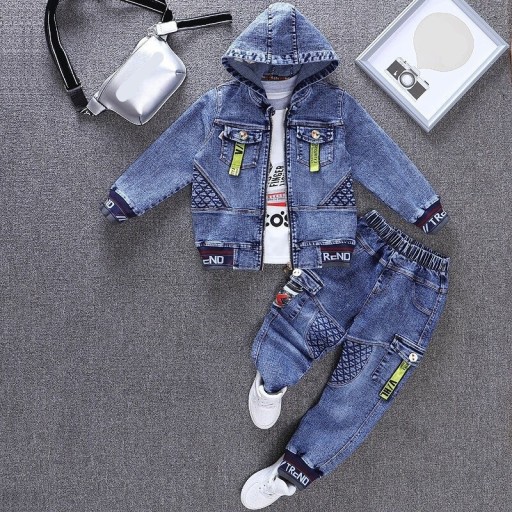 Chlapčenská džínsová bunda a nohavice L1680