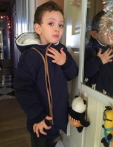 Chlapčenská zimná bunda s kožúškom J1320