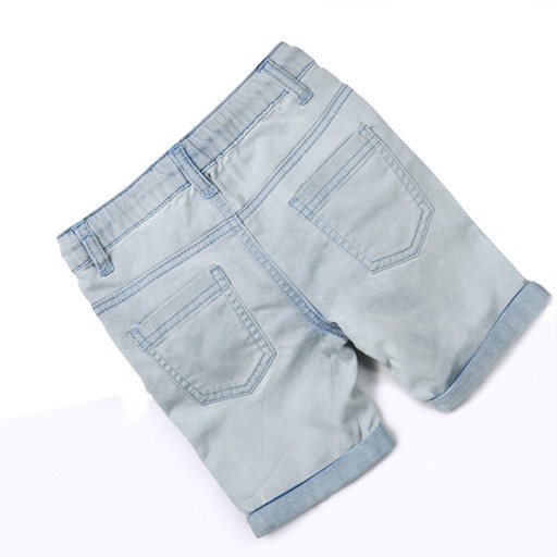 Chlapčenské džínsové kraťasy - Biele
