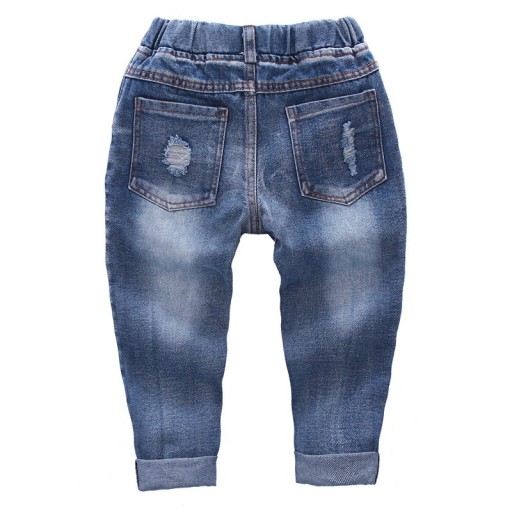 Chlapčenské roztrhané džínsy - Modré