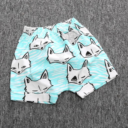Chlapčenské šortky s karikatúrou líšky