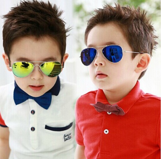 Chlapčenské štýlové slnečné okuliare s UV 400 J672