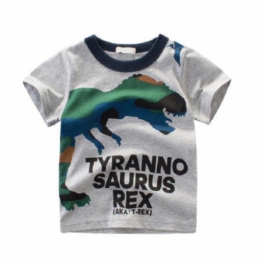 Chlapčenské tričko s potlačou dinosaura B1384