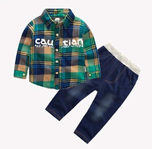 Chlapecká košile a džíny L1596