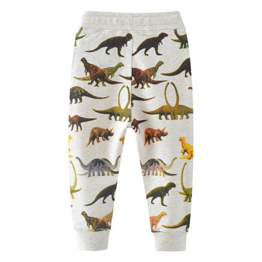 Chłopięce spodnie dresowe z dinozaurami