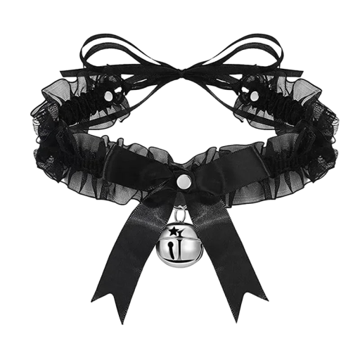 Choker féminin avec grelot Choker en dentelle Accessoires féminins