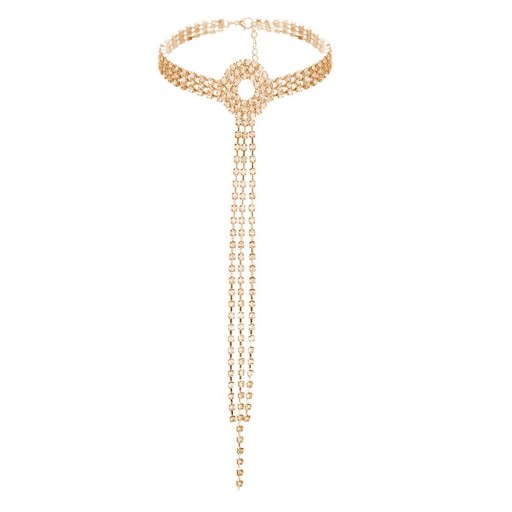 Chokerhalsband för kvinnor med strass A1923