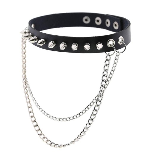 Chokerketting voor dames met spikes
