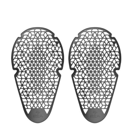 Chrániče loktů do moto bundy ergonomický tvar lehká ochrana proti nárazu cca 23,5 × 15 cm mřížkový design černé pro jezdce