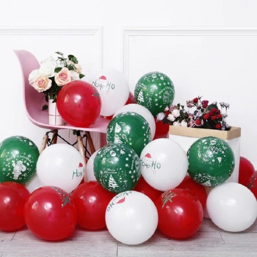 Christmas Balloons 10 pcs P4041