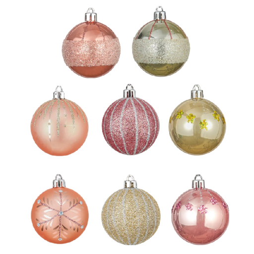 Christmas Baubles for Tree 6 cm 9 pcs