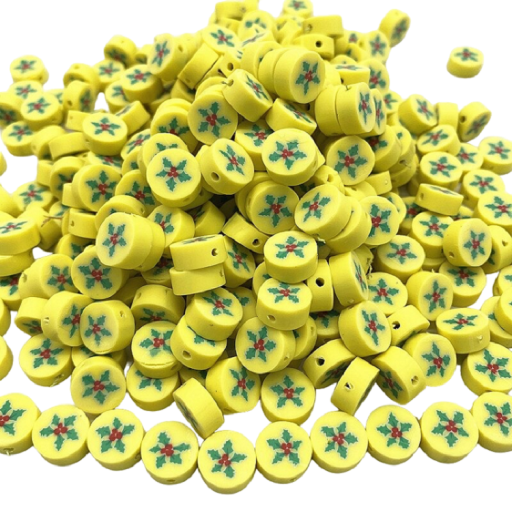 Christmas Beads with Snowflake 30 pcs