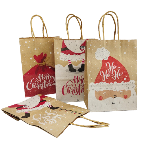 Christmas Gift Bag 21 x 15 x 8 cm 4 pcs Z337