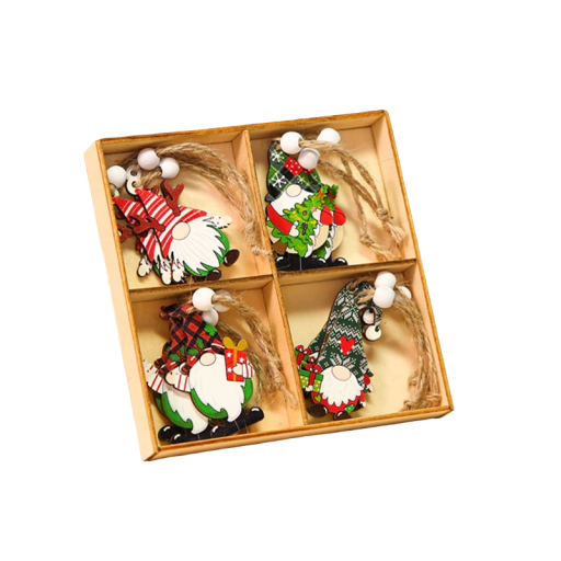 Christmas Hanging Gnome Decoration 12 pcs
