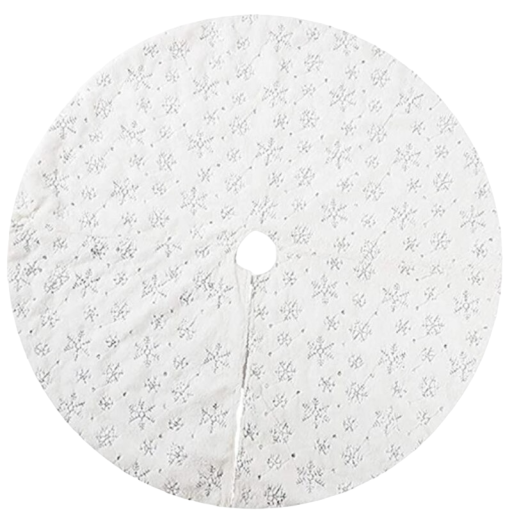 Christmas Tree Mat Snowflakes 78 cm