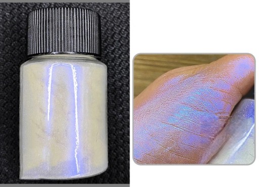 Chromatisches Perlmutt-Nagelpuder für glänzende Effekte und kreative Maniküre und Nail Art