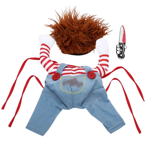 Chucky dukke hundekostume