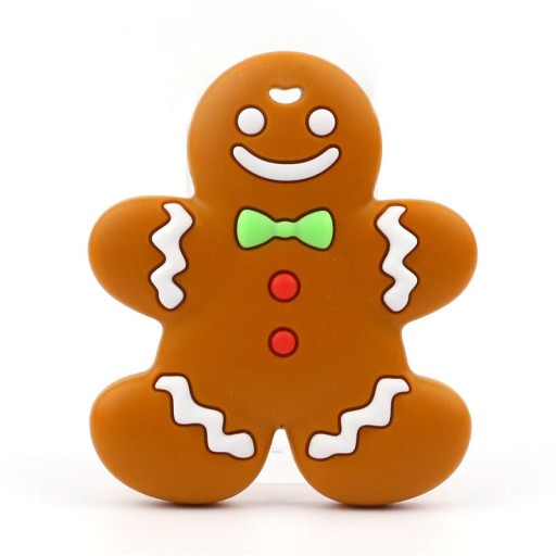 Chupeta de silicone em forma de bolacha de gengibre