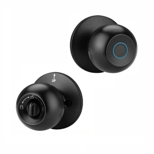 Chytrý dveřní zámek s otiskem prstu Bluetooth WiFi USB-C Tuya aplikace elektronická klika s gateway a klíčem pro domácnost