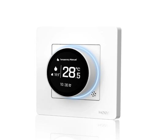 Chytrý termostat pro vodní podlahové topení programovatelný pokojový regulátor teploty s displejem a WiFi ovládáním