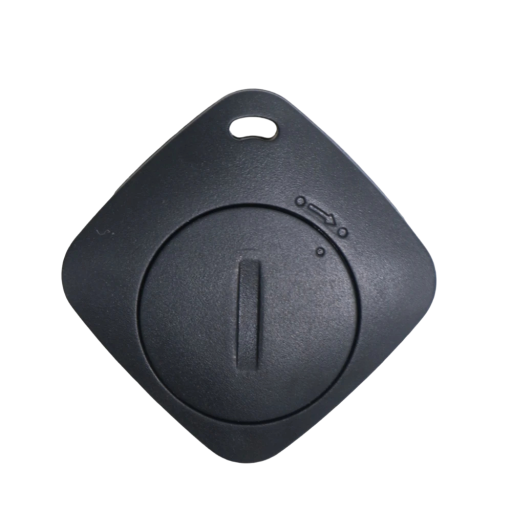 Čierny bluetooth lokátor Mini GPS lokátor na kľúče, peňaženku, batožinu 3,3 x 3,3 cm Kompatibilný s Apple Find my