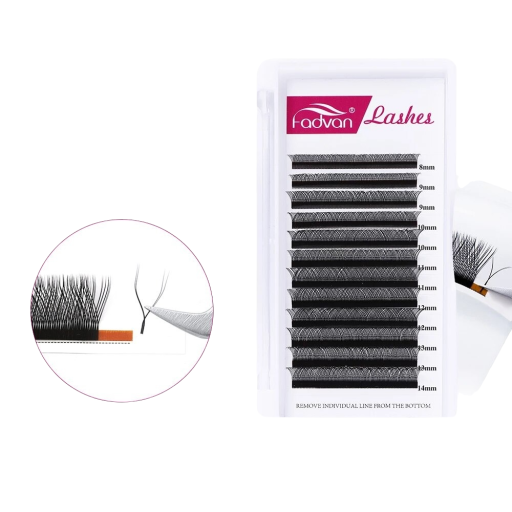 Cils en bouquet artificiels C 0,07 mm