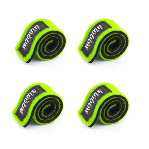 Cinghie di fissaggio con velcro per canne 4 pz Cinghie rigide per il fissaggio delle canne da pesca Cinghie regolabili per il fissaggio delle canne Cinghie protettive per il trasporto e lo stoccaggio