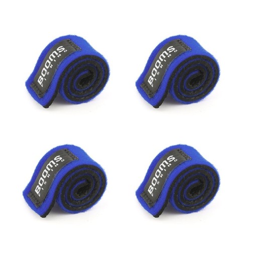 Cinta de aperto com velcro para varas 4 pcs Cintas rígidas para fixação de varas de pesca Correias ajustáveis para segurar varas Cintas de proteção para transporte e armazenamento
