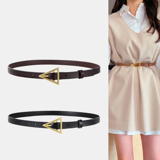 Cintura da donna con fibbia triangolare L60