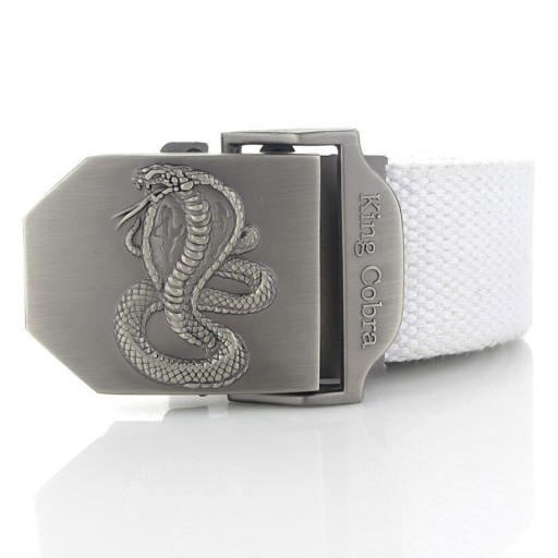 Cintura di stoffa con cobra