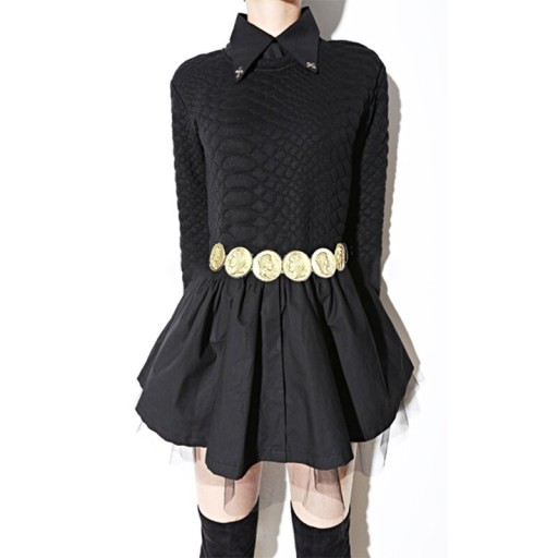 Cintura dorata da donna L244