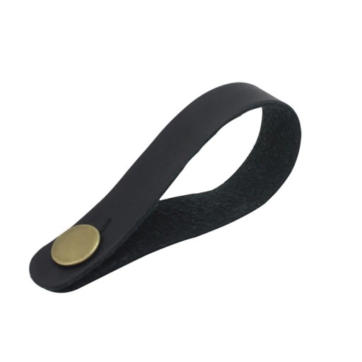 Cintura in pelle per il zero fret con bottone metallico Supporto per il collo della chitarra Sicurezza di fissaggio per chitarre acustiche e classiche