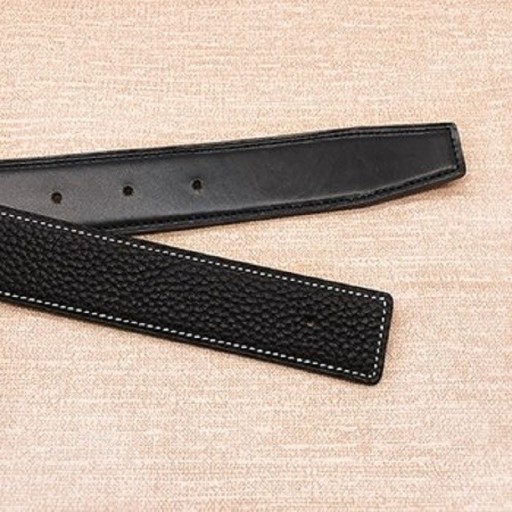 Cintura in pelle senza fibbia