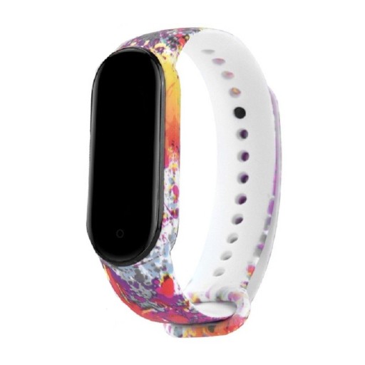 Cinturino in silicone per Xiaomi Mi Band 5 / 6 con motivo T853