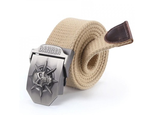 Cinturón de hombre con calavera