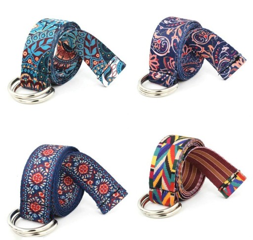 Cinturón de mujer con estampado colorido C1031
