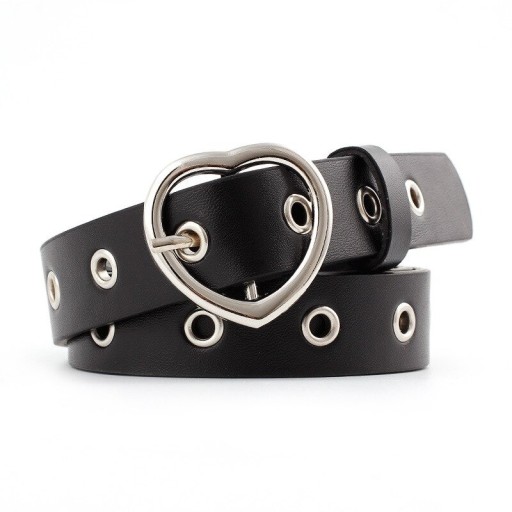 Cinturón de mujer con hebilla de corazón