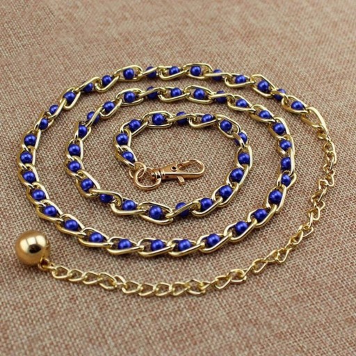 Cinturón de mujer con perlas