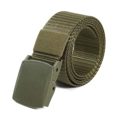 Cinturón de nailon para hombre con hebilla de plástico 120 x 3,7 cm Cinturón de trabajo ajustable Cinturón ligero y duradero para uso diario