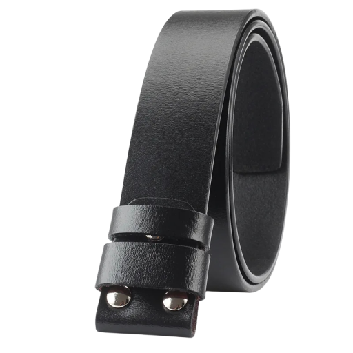 Cinturón de piel perforada para hombre sin hebilla Piel auténtica de vacuno Ancho 3,8 cm Cinturón con hebillas intercambiables Piel de calidad para un estilo elegante y de trabajo