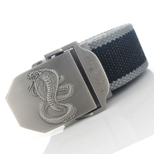 Cinturón de tela con cobra