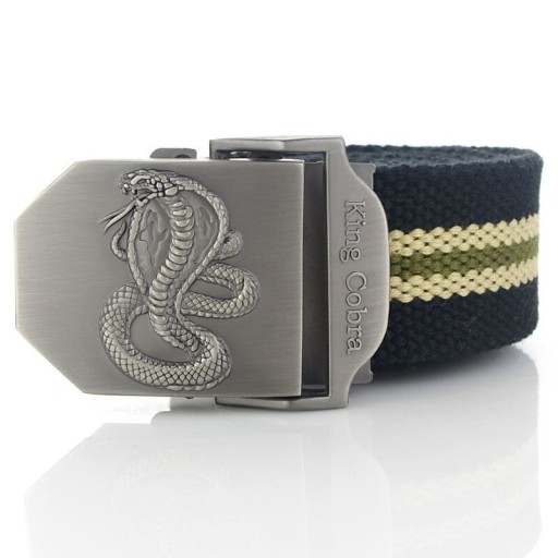 Cinturón de tela con cobra
