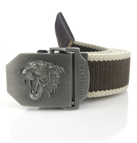 Cinturón de tigres para hombre en varios colores y largos.