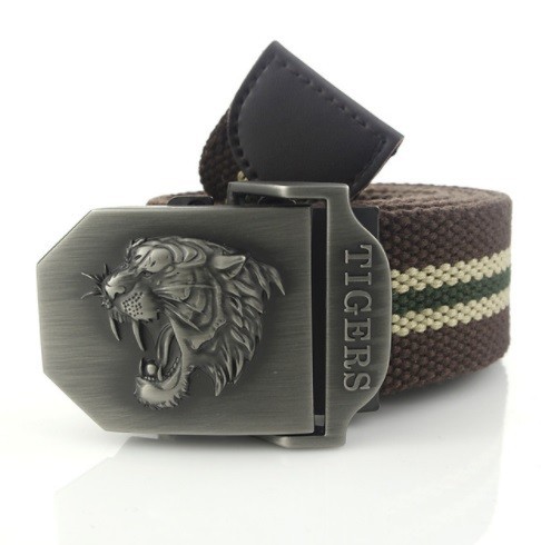 Cinturón de tigres para hombre en varios colores y largos. Cinturón de tigres para hombre en varios colores y largos.