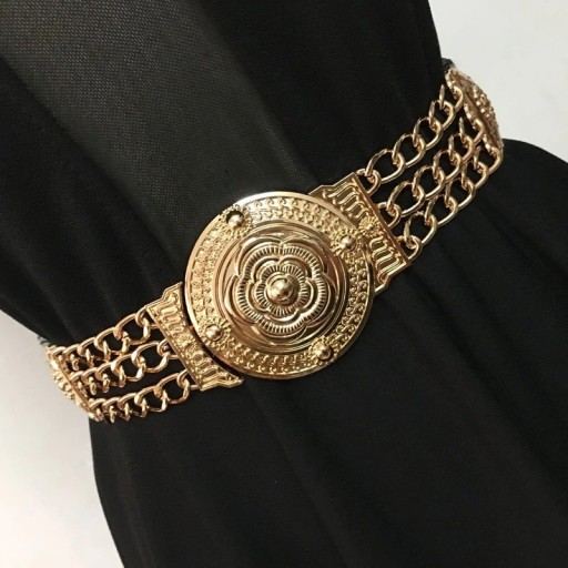 Cinturón dorado de mujer L206