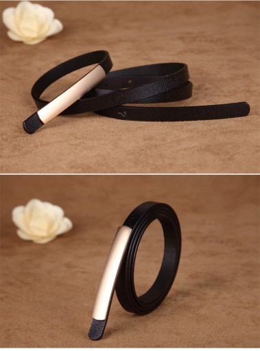 Cinturón estrecho elegante con hebilla J3043