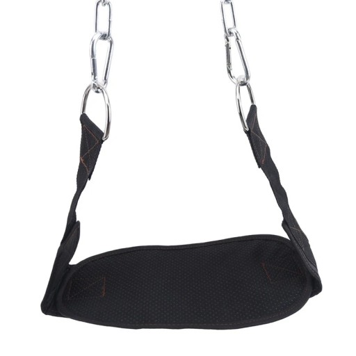 Cinturón reforzado con cadena para entrenamiento de fuerza, ideal para dominadas y flexiones con barra. Cinturón para mancuernas y pesas