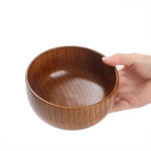 Ciotola di legno giapponese 500 ml 8 x 13 cm Ciotola tradizionale per zuppa Ciotola per ramen per cibo asiatico Utensili in legno per la cucina